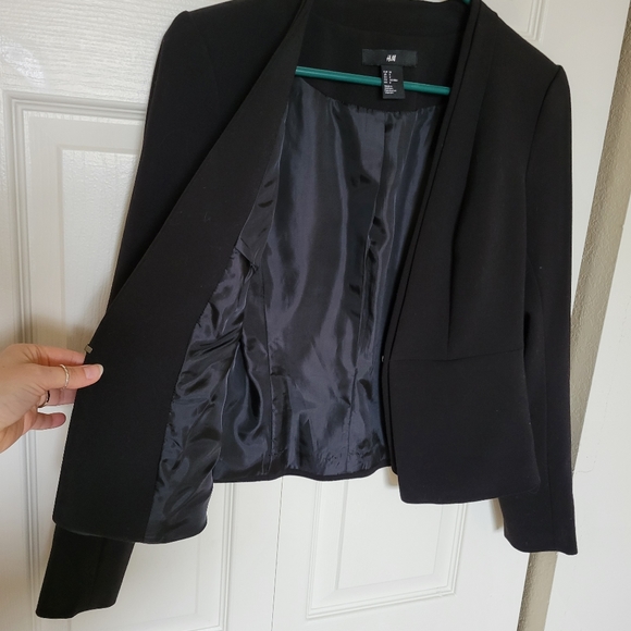 H&M black crop Blazer - Picture 6 of 10